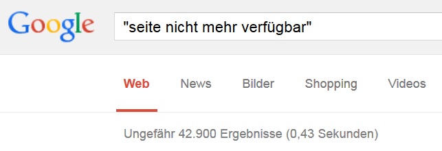 Links inaktiv nicht mehr verfügbar